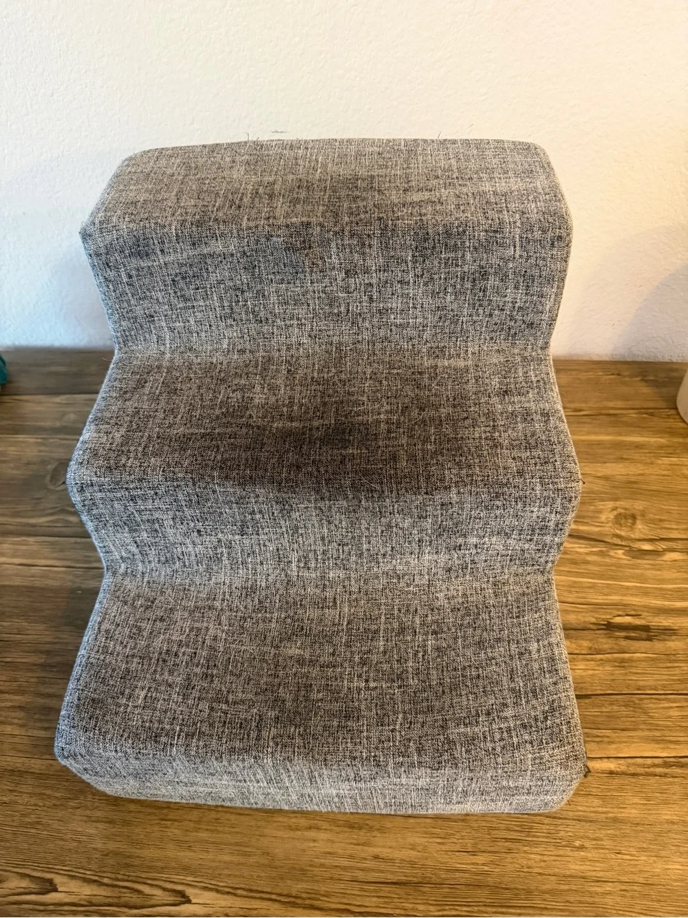 Gray Upholstered Pet Step Stool - Best Pet Supplies